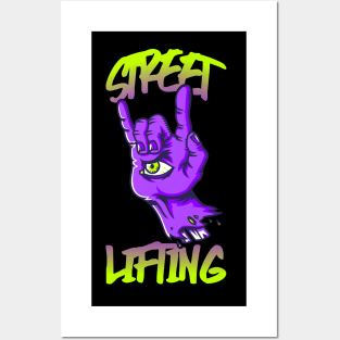 STREETLIFTING - spooky hand design Posters and Art